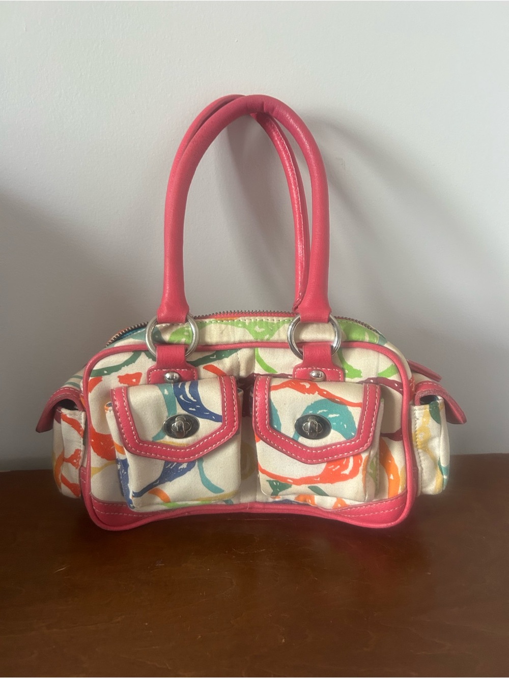 Vintage Coach Turlock Scribble Satchel